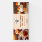 ロカスタムゴベーカリーカップケーキパティシシェフビジネス 横断幕 (縦)