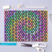 ロカスタムゴレインボータイドイプリントティッシュペーパー 薄葉紙 (クラフト)