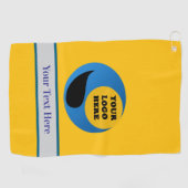 ロカスタムゴ付きパーソナライズされたゴルフタオル ゴルフタオル (横)