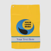 ロカスタムゴ付きパーソナライズされたゴルフタオル ゴルフタオル (正面)