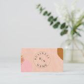 ロカスタムゴ抽象芸術Boho名ミニマル刺 名刺 (スタンド正面)