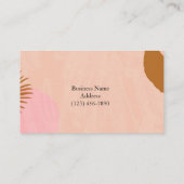 ロカスタムゴ抽象芸術Boho名ミニマル刺 名刺 (裏面)