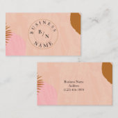 ロカスタムゴ抽象芸術Boho名ミニマル刺 名刺 (正面/裏面)