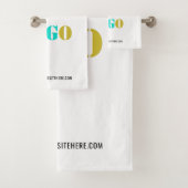 ロカスタムゴ文字ビジネスバスタオオルセットテンプレート バスタオルセット (インサイチュ)