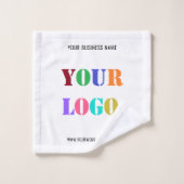 ロカスタムゴ文字ビジネスバスタオオルセットテンプレート バスタオルセット (ウォッシュタオル)