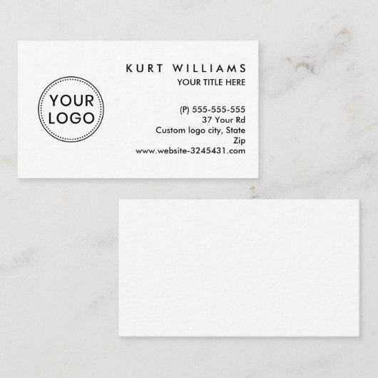 ロカスタムゴ白 名刺 (正面/裏面)