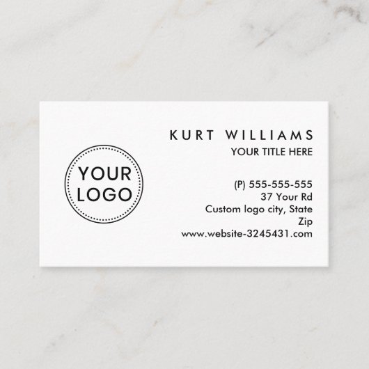 ロカスタムゴ白 名刺 (正面)