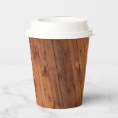 ロカスタムゴ茶色の木 紙コップ (裏面)