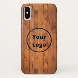 ロカスタムゴ茶色の木 iPhone X ケース