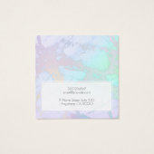 ロカスタムゴ虹色の大理石イヤリングディスプレイカード (裏面)