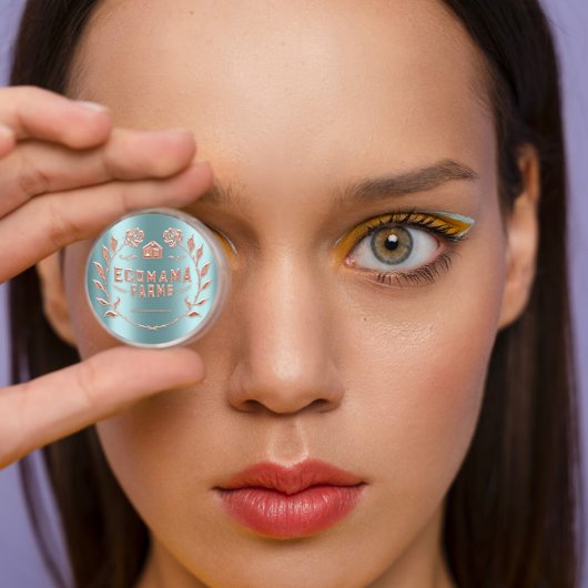 ロカスタムゴ金ゴールドティール(緑がかった色)ミントテスターのサンプルバラ ラウンドシール