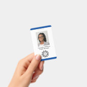 ロカスタムゴ&フォト社員の濃い青 バッジ (手持ち)