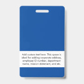 ロカスタムゴ&フォト社員の濃い青 バッジ (裏面)