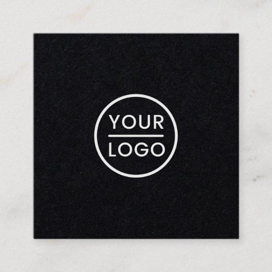 ロカスタムゴ，白黒，プロフェッショナル スクエア名刺 (正面)