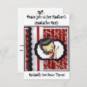 ロカビリーのくわはパーティを楽しみます 招待状 (正面/裏面)