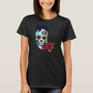 ロカビリーのスカル Tシャツ