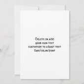 ロカビリーのバチェロレッテ 招待状 (裏面)