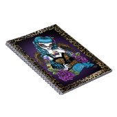 ロカビリーのベビーの入れ墨のヒョウの天使のノート ノートブック (右側)