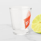 ロカビリーの切り取りショットグラス ショットグラス (左)