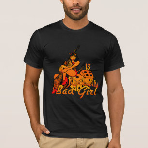 ロカビリーの悪い女の子のワイシャツ Tシャツ