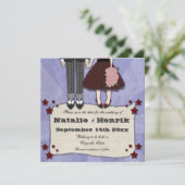 ロカビリーの結婚式、5.25x5.25は日付を救います セーブザデート (スタンド正面)