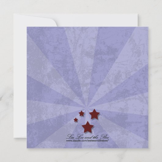 ロカビリーの結婚式、5.25x5.25は日付を救います セーブザデート (裏面)