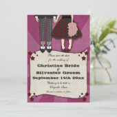 ロカビリーの結婚式、5x7は日付を救います セーブザデート (スタンド正面)