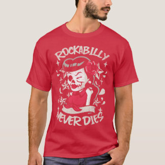 ロカビリーは死なない ピンナップ ビンテージ Tシャツ