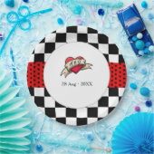 ロカビリーウェディング ペーパープレート (パーティー)