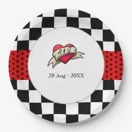 ロカビリーウェディング ペーパープレート