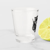 ロカビリーガレージピンアップガール ショットグラス (左)