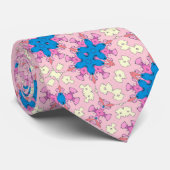 ロカビリーサテンスターフーラードパターン ネクタイ (ロール)