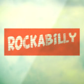 ロカビリーシースルー窓のフロントスティック ウィンドウサイン (シート3)