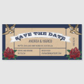 ロカビリータトゥゴシックウェディング日付を保存 (正面)