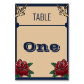 ロカビリータトゥーゴシック結婚披露宴 テーブルナンバー (裏面)