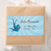 ロカビリータトゥースワローバードラベル ラベル (インサイチュ)