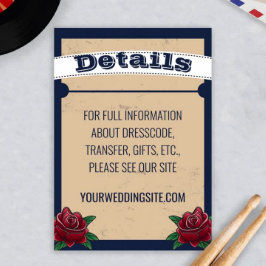 ロカビリータトゥー結婚ゴシック エンクロージャーカード