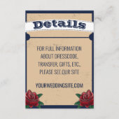 ロカビリータトゥー結婚ゴシック エンクロージャーカード (正面)