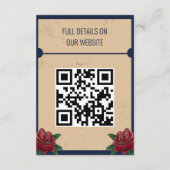 ロカビリータトゥー結婚ゴシック エンクロージャーカード (裏面)