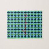 ロカビリーダイヤモンドプレイドサンダー_コーブ ジグソーパズル (横)