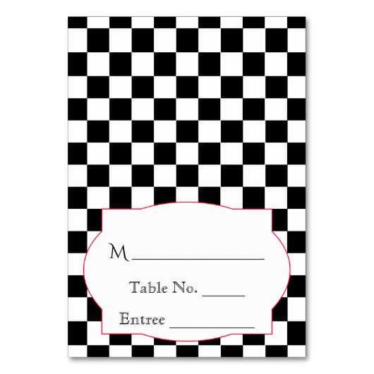 ロカビリーハート及びバラ座席表 テーブルナンバー (正面)