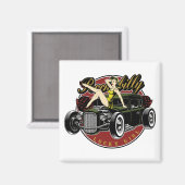 ロカビリーピンナップガールマグネット マグネット (正面/裏面)