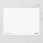 ロカビリーフェアリーレトロレコードプレーヤーレインボー ポストカード (裏面)