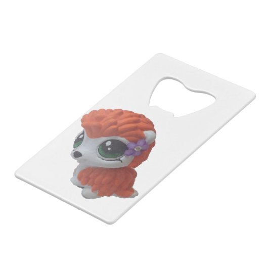 ロカビリーヘッジホッグボトルオープナー クレジットカード栓抜き (正面アングル)