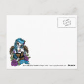 ロカビリーベビータトゥーレオパードエンジェルハガキ ポストカード (裏面)