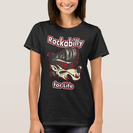 ロカビリーライフヴィンテージロカビリー1 Tシャツ (正面)