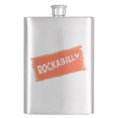 ロカビリーリップ付きステンレス鋼フラスコ フラスク (正面)