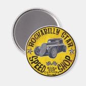 ロカビリー乗車 マグネット (正面/裏面)