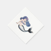 ロカビリー人魚 スタンダードカクテルナプキン (角)