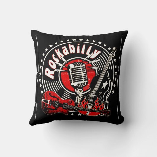 ロカビリー枕 クッション (裏面)